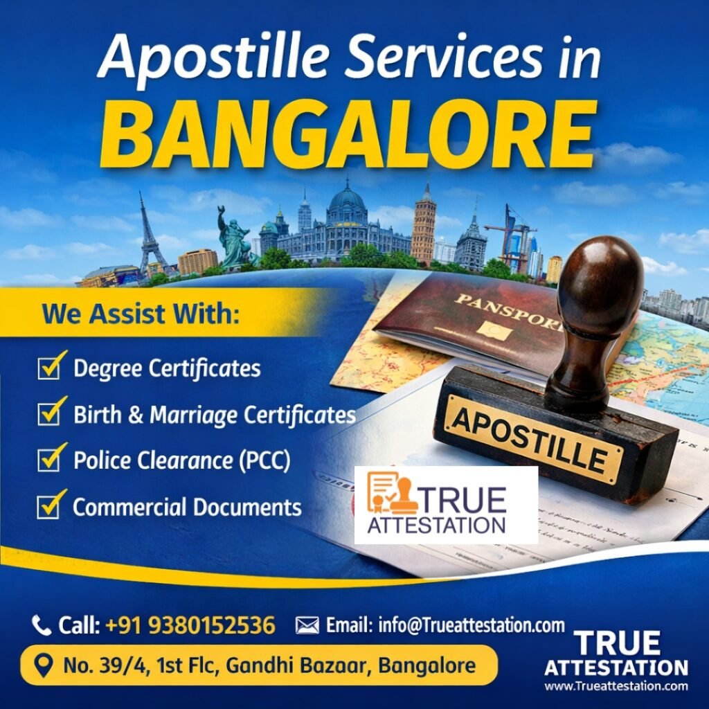 Professional Apostille Services in Bangalore – Study, Work & Visa Documents