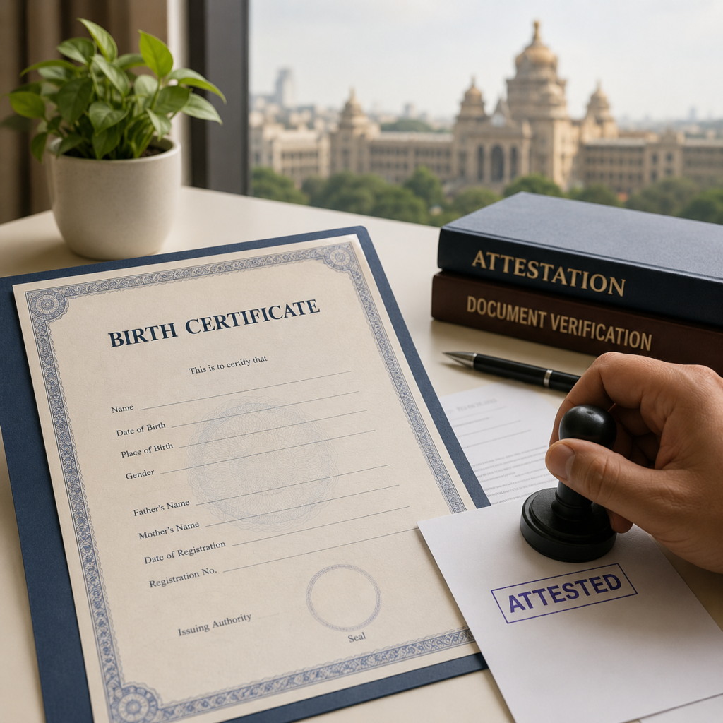 Birth Certificate Attestation Bangalore – Complete Guide for Apostille & Embassy Attestation