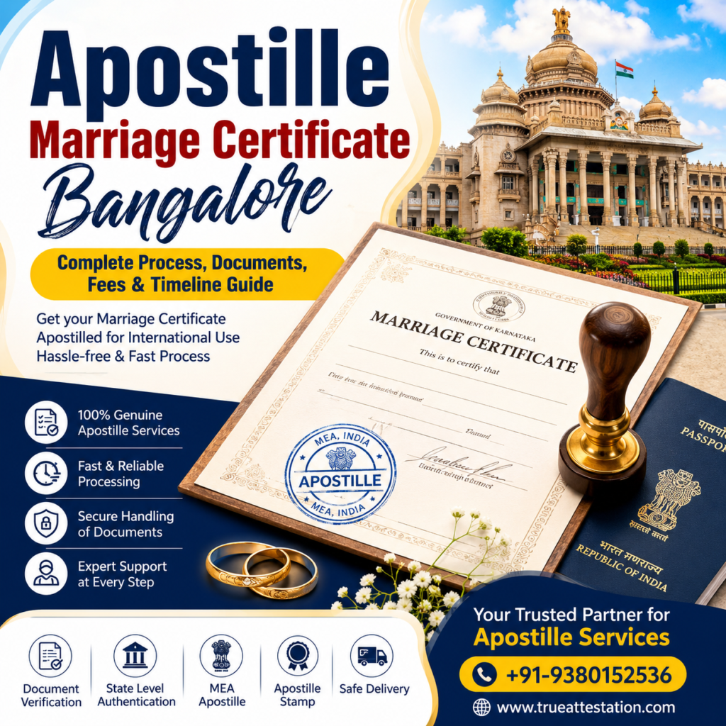 Ultimate Apostille Marriage Certificate Bangalore Guide: Fast Process, Documents, Fees & Timeline