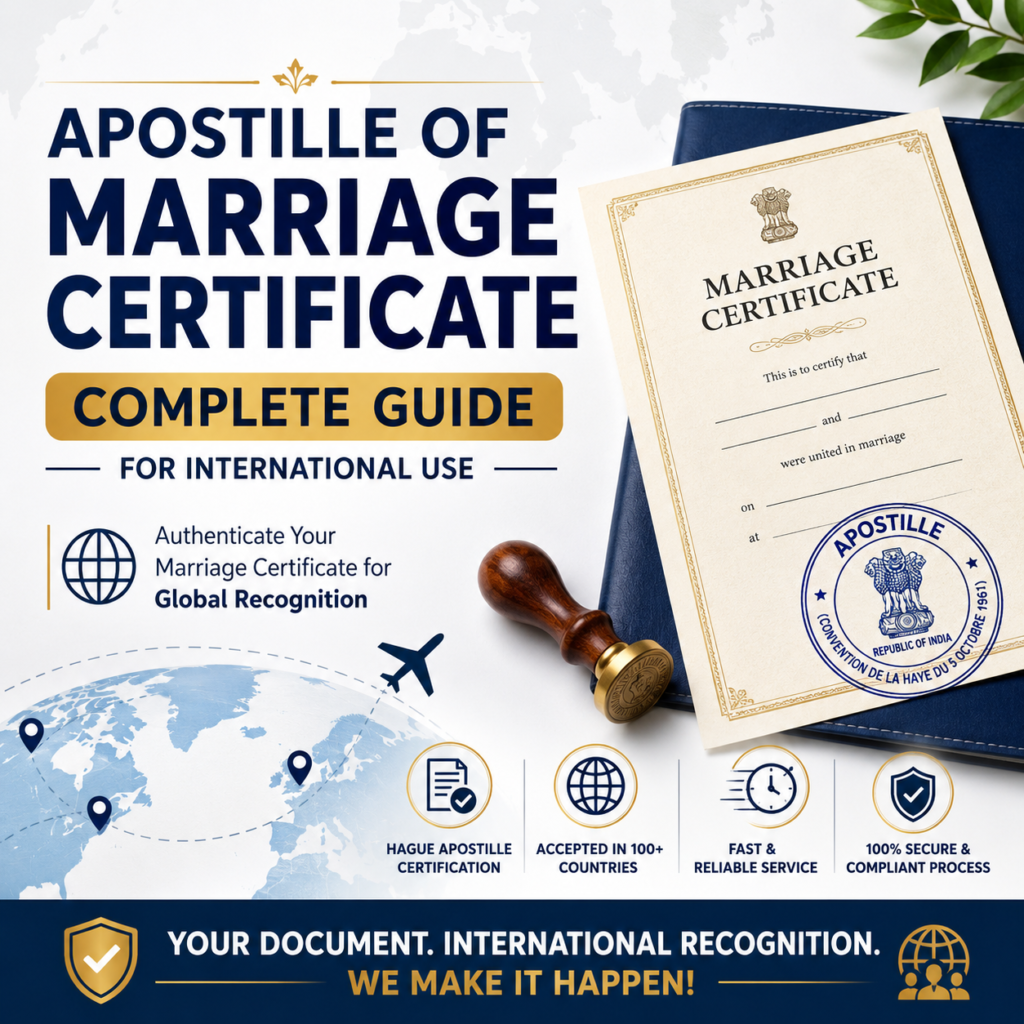 Apostille of Marriage Certificate – Complete Guide for International Use