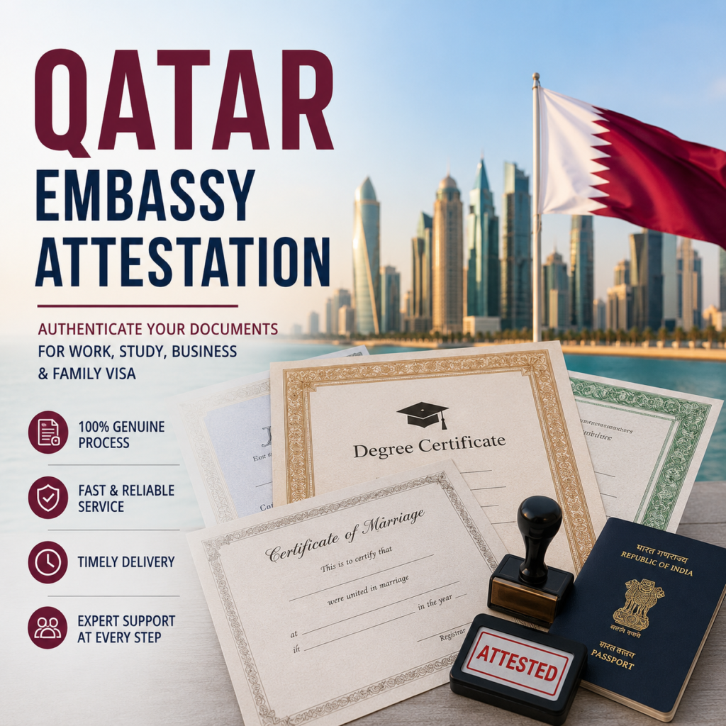 Qatar Embassy Attestation in Bangalore | Complete Guide for Certificates & Documents