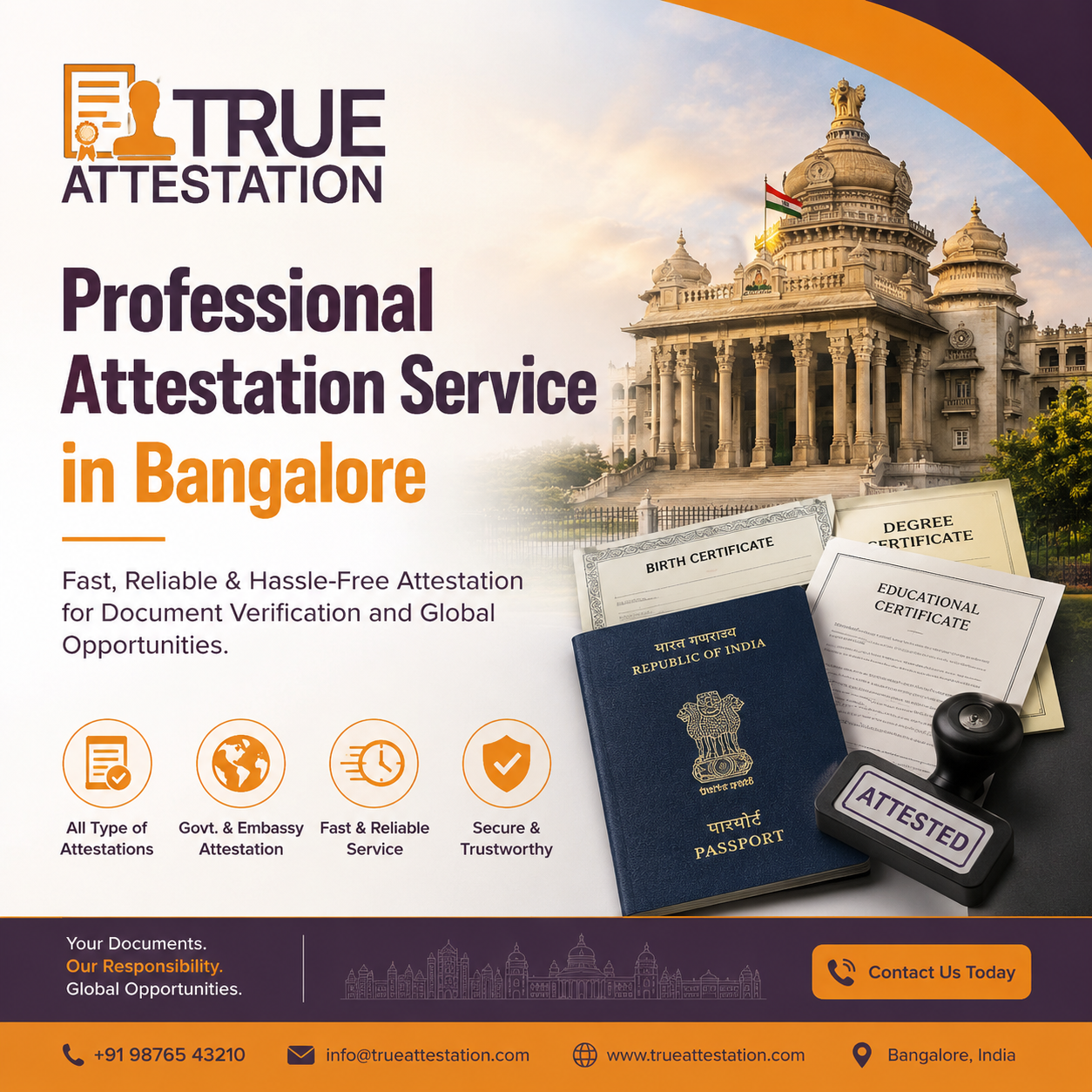 Professional Attestation Service in Bangalore