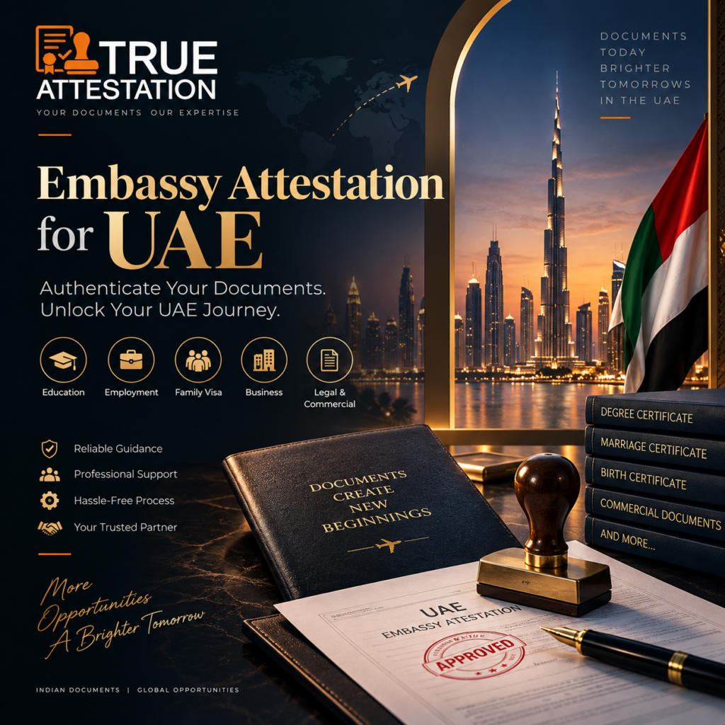 Embassy Attestation for UAE: Complete Guide to UAE Document Attestation